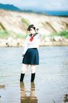 [新姬上線][會員][圖包][CosPlay]蘿莉嫩妹@超級美穴@落落Raku之閃光少女~Shining Days~ 戶外露出的學妹 密穴粉嫩 香甜可口 硬得哥哥停不下來