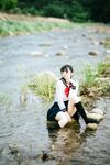 [新姬上線][會員][圖包][CosPlay]蘿莉嫩妹@超級美穴@落落Raku之閃光少女~Shining Days~ 戶外露出的學妹 密穴粉嫩 香甜可口 硬得哥哥停不下來
