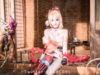 萌新推特00後露臉美少女▌白莉愛吃巧克力▌超美畫風Cos原神宵宮 可愛小蘿莉 三點全露又粉又嫩