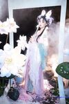 極品Cos爆機少女【喵小吉】九月新作《荷花池》古裝嬌俏美女 超干凈美鮑 高清