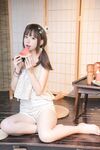 高端ACG業界女神爆機少女▌喵小吉▌清純鄰家《小吉的小鎮生活》掰穴逗乳少女感無敵嫩