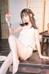 高端ACG業界女神爆機少女▌喵小吉▌清純鄰家《小吉的小鎮生活》掰穴逗乳少女感無敵嫩