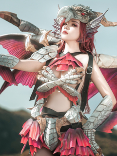 極品Cos爆機少女【喵小吉】動漫改新作《怪物獵人_曙光》極致粉穴美乳 超清4K原檔無水印